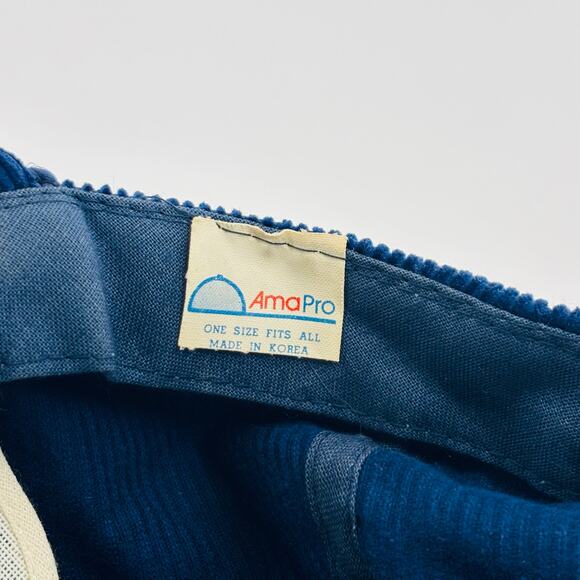 Vintage Surf Skate California Hat Cap Strapback Blue Men’s Corduroy 90’s Nature - Picture 5 of 5